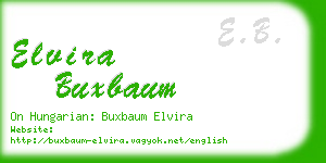 elvira buxbaum business card